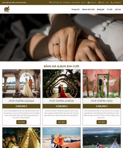 Theme wordpress flatsome dịch vụ chụp ảnh cưới