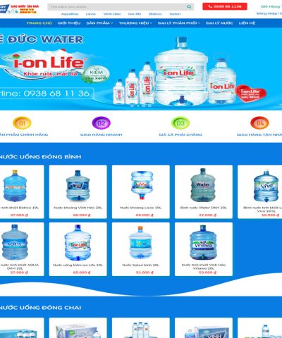 Giao diện đại lý nước