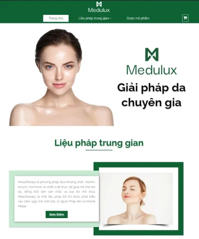 Landing page mỹ phẩm