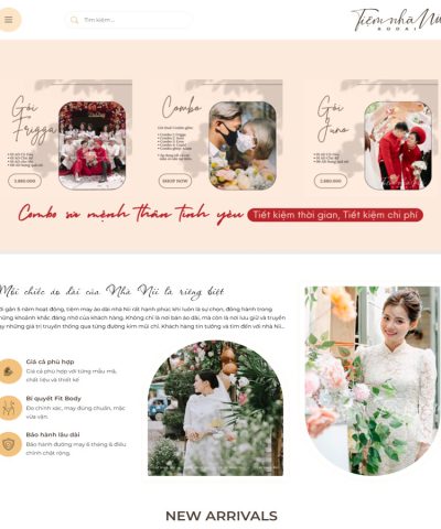 Mẫu giao diện Áo cưới - Áo dài
